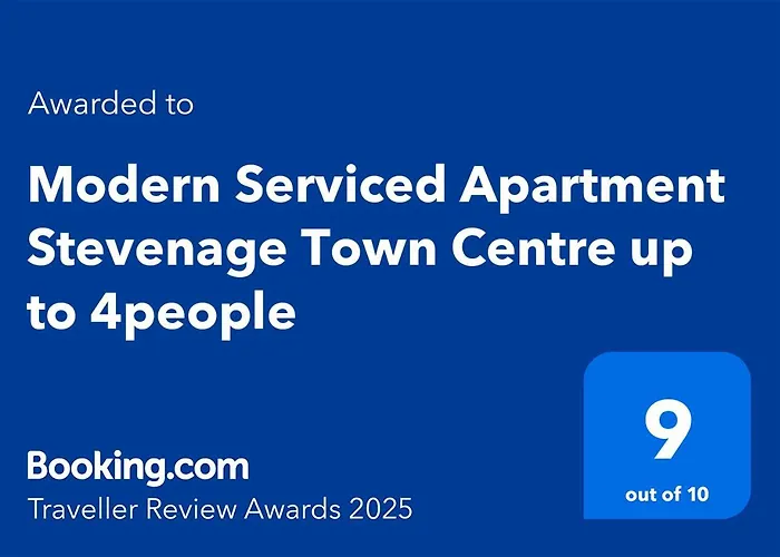 Modern Serviced Apartment Stevenage Town Centre Up To 4People